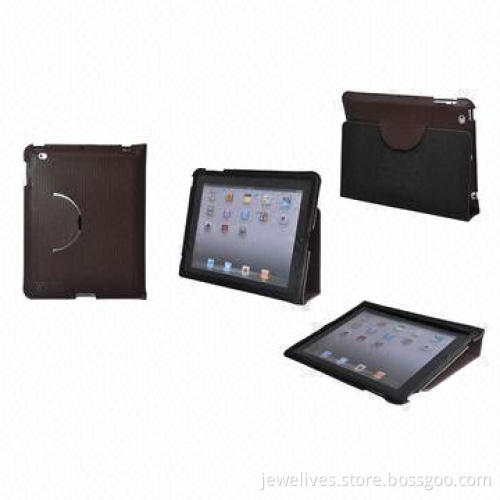 Leather Case for Apple's iPad 2G, New and Completely Protected Case that Features a Fold-back Cove